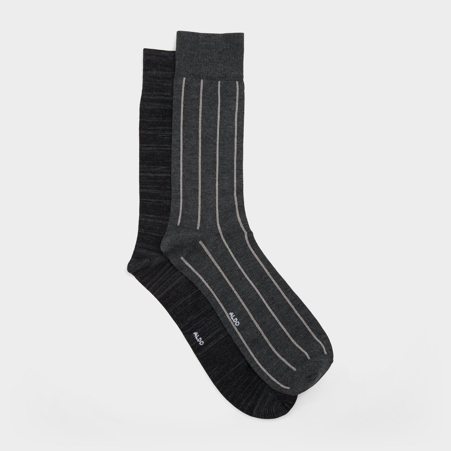 Nightstripe in Dark Grey - Crew socks - Dark grey