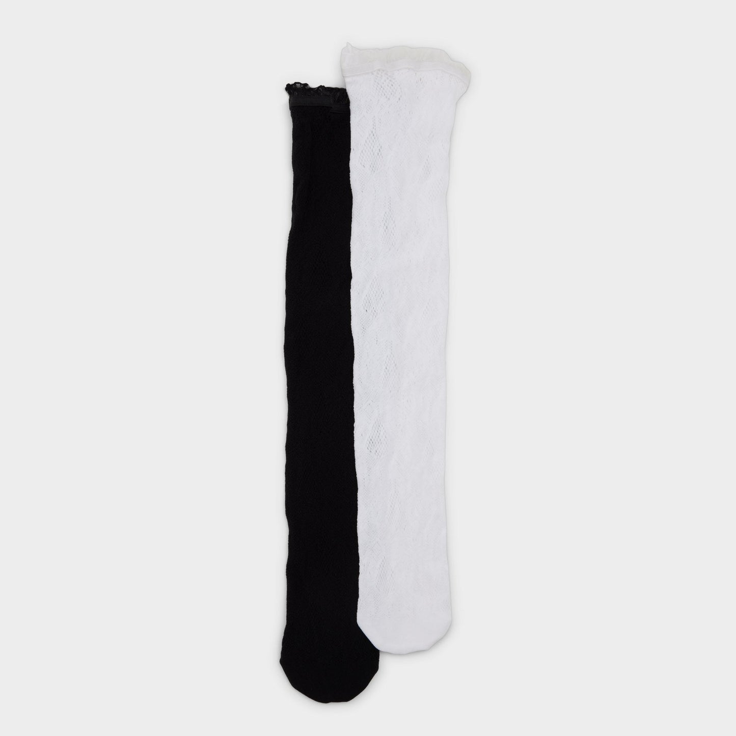 Lacydaze in Black White - Crew socks - Black/white