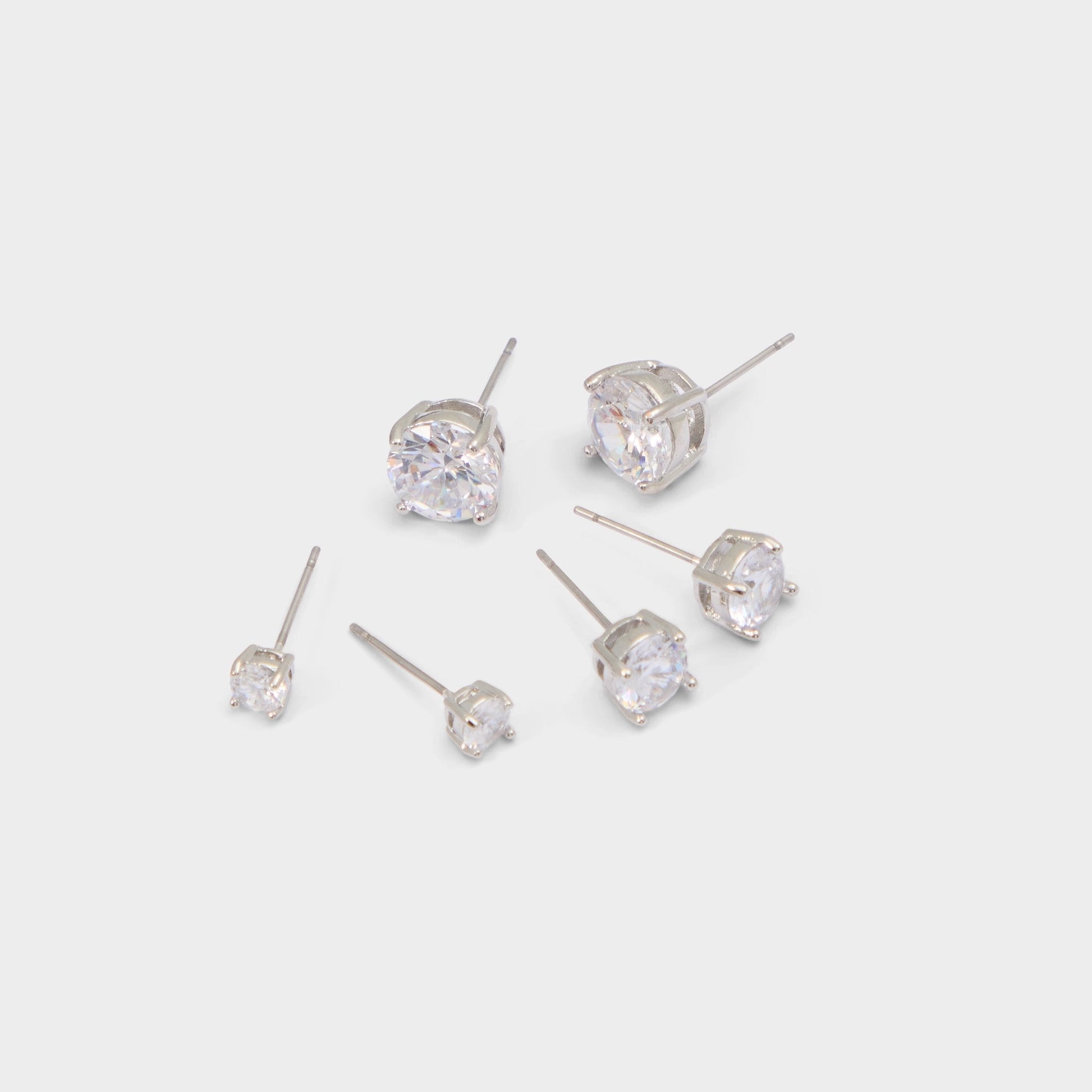 Alaynia in Silver Clear Multi - Earrings - Silver/clear multi