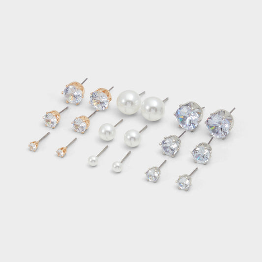 Daniellia Metallic Multi Women's Earrings - Stud earring set - Metallic multi