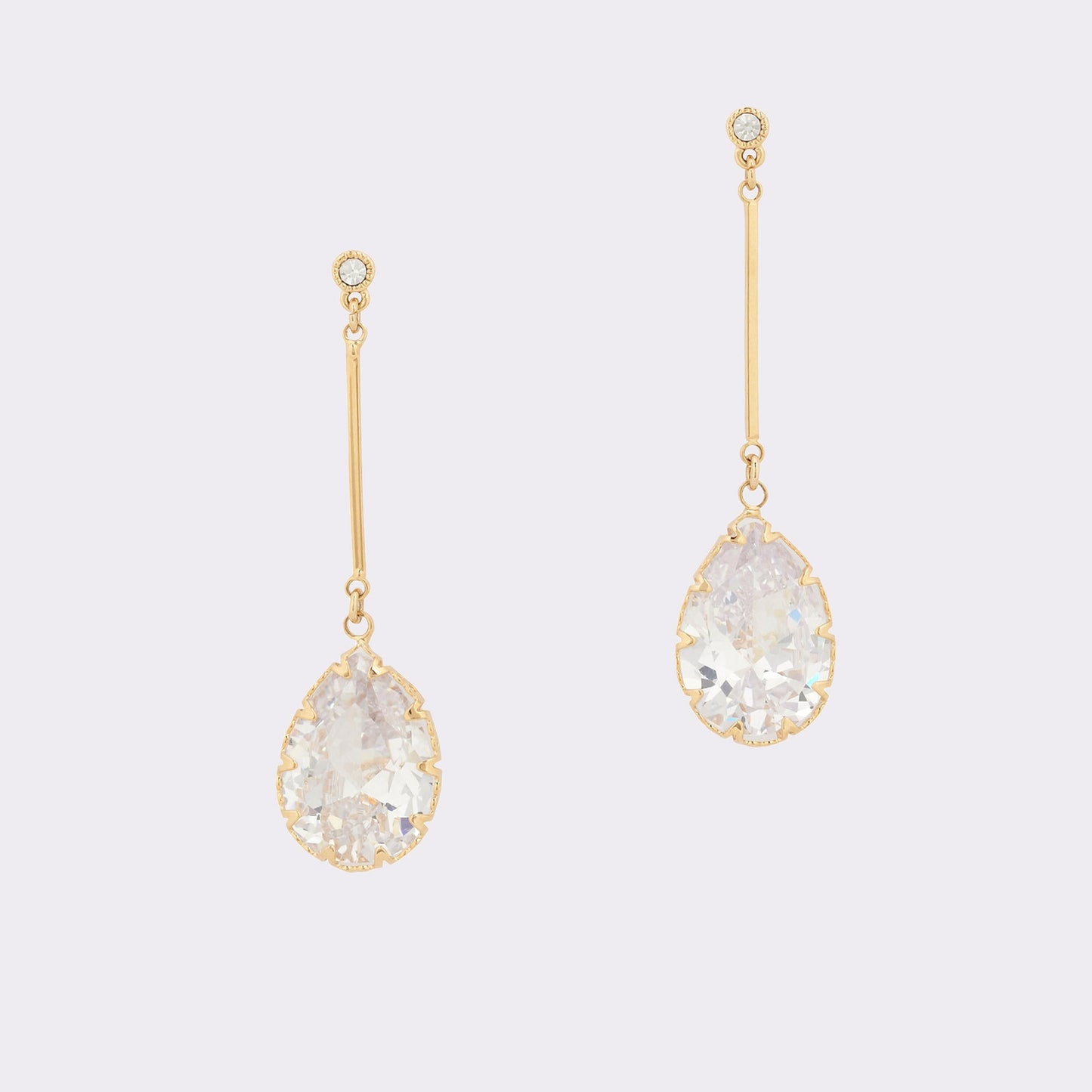 Cares Gold/Clear Multi Women's Earrings - Chandelier earrings - Gold/Clear Multi