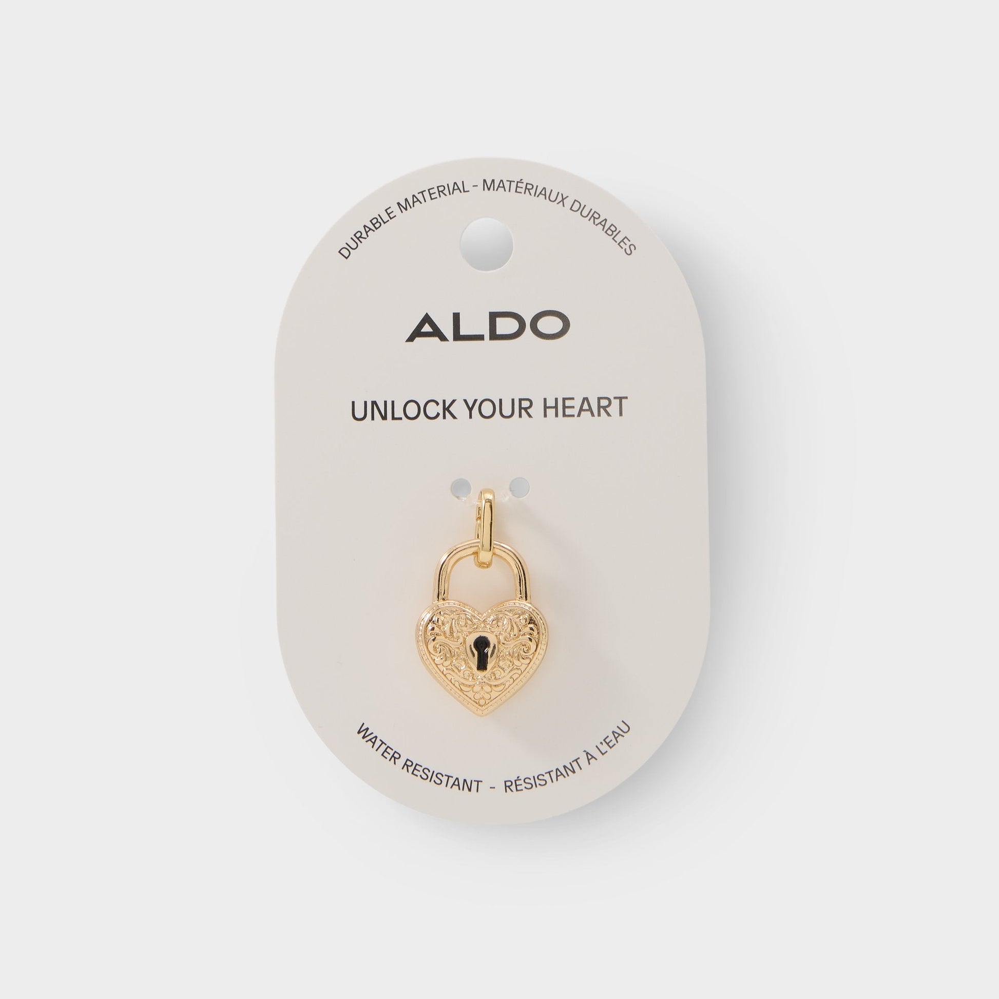 Heartlock in Gold - Jewelry charm - Gold