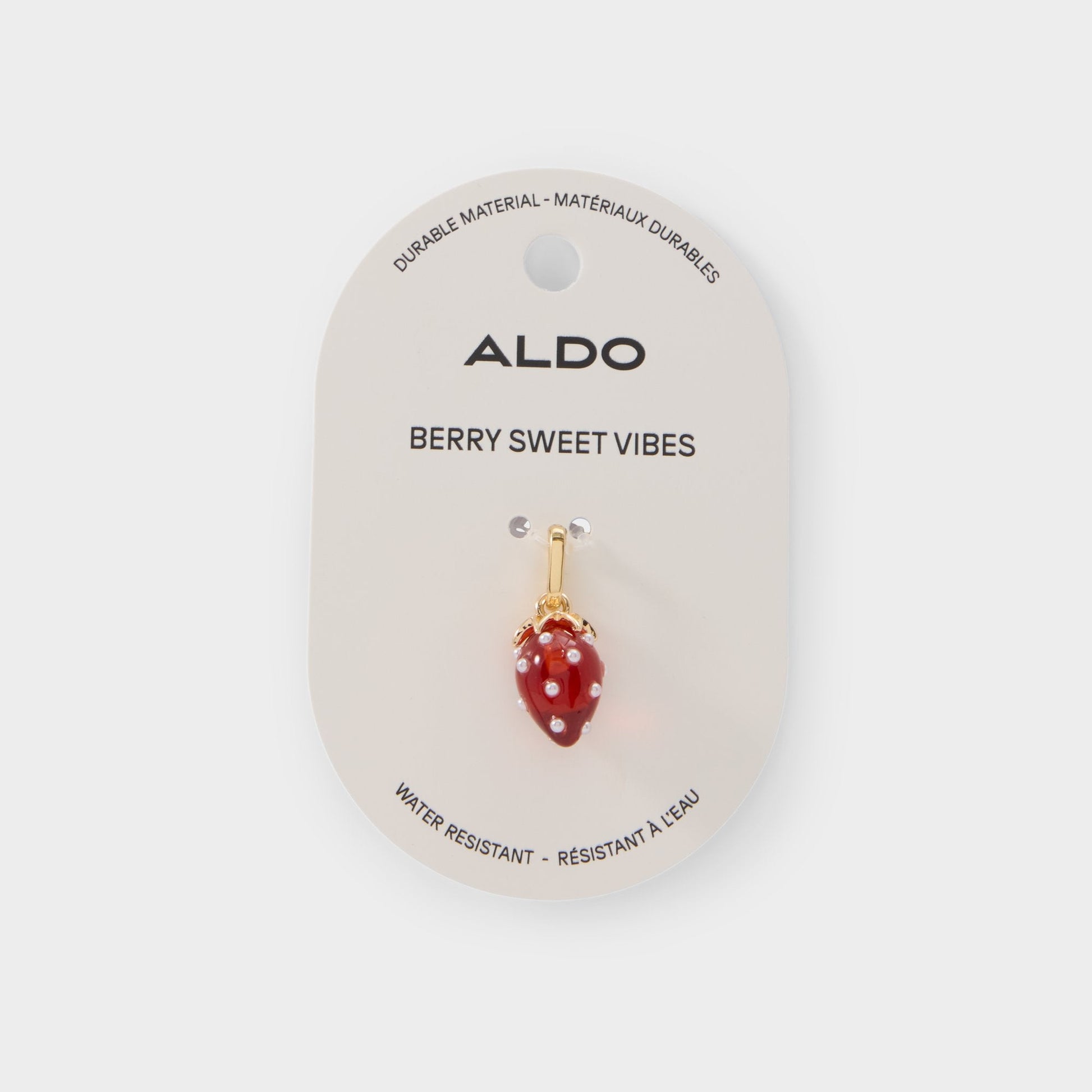 Strawberries in Red - Jewelry charm - Red