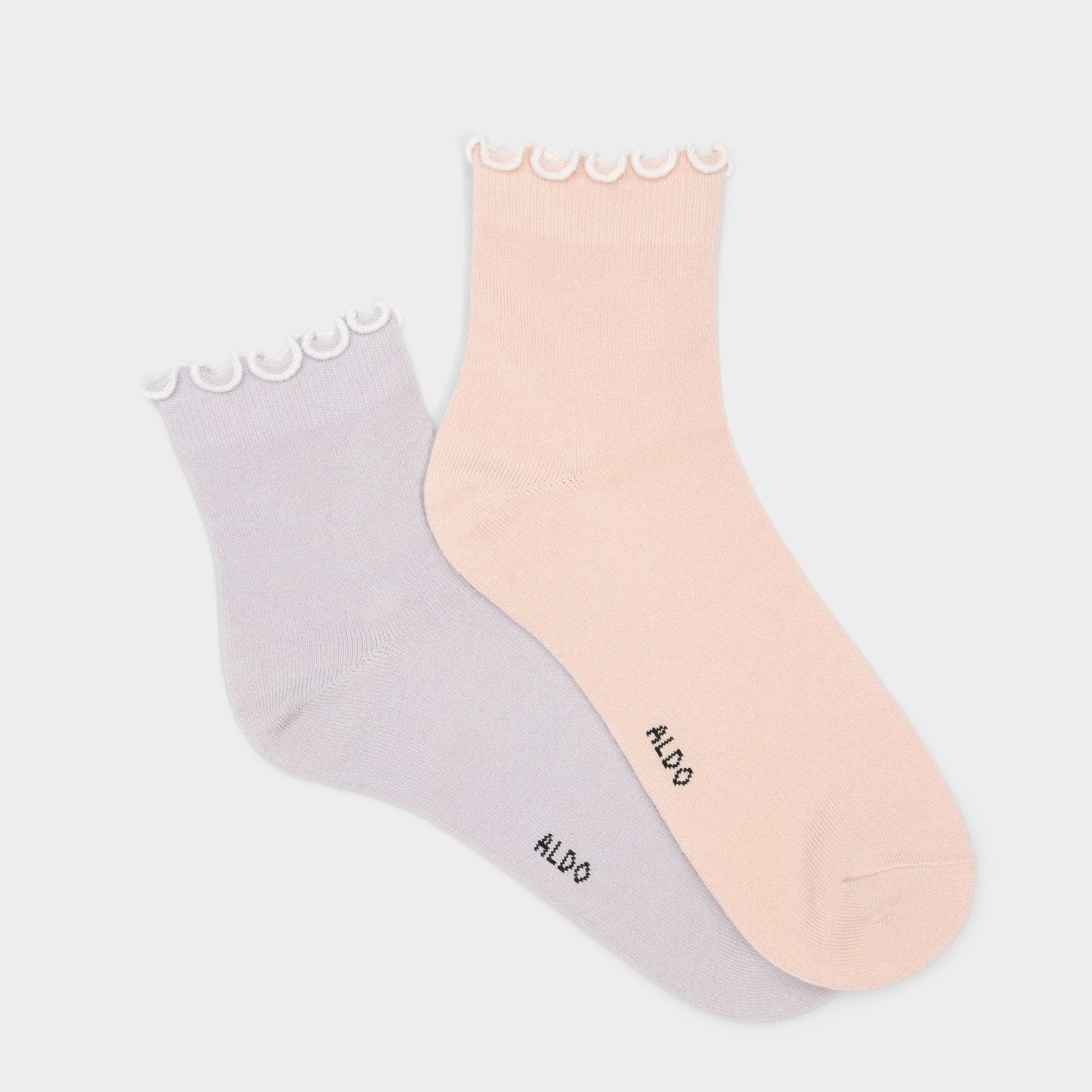 Frilluxe Light Purple Women's Socks - Crew socks - Light Purple