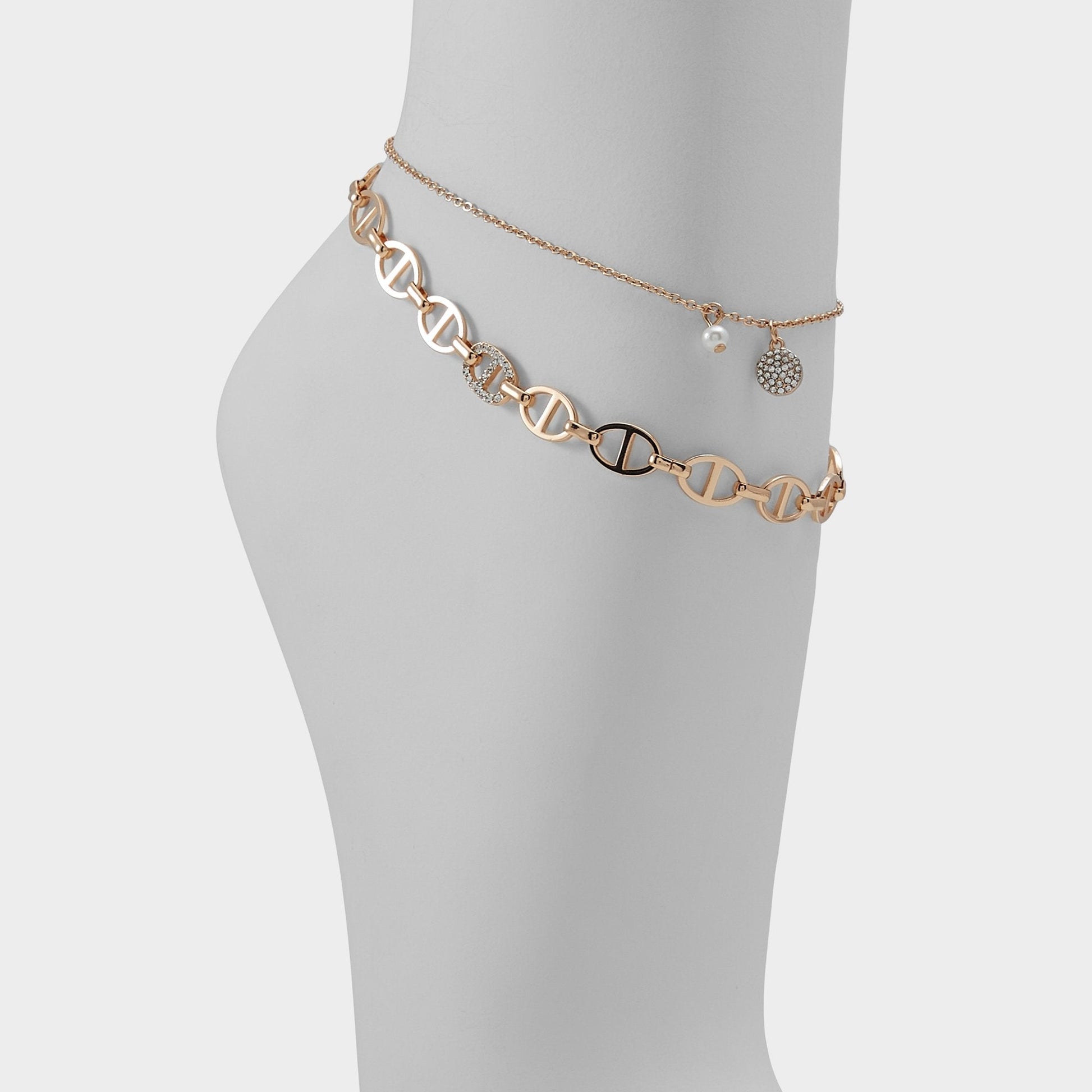 Splenndorx Gold/Clear Multi Women's Anklets - Anklet - Gold/Clear Multi