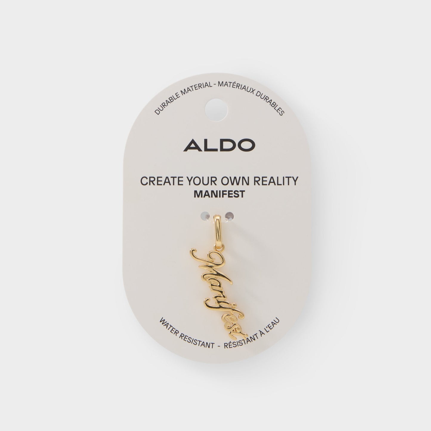 Manifesto in Gold - Jewelry charm - Gold