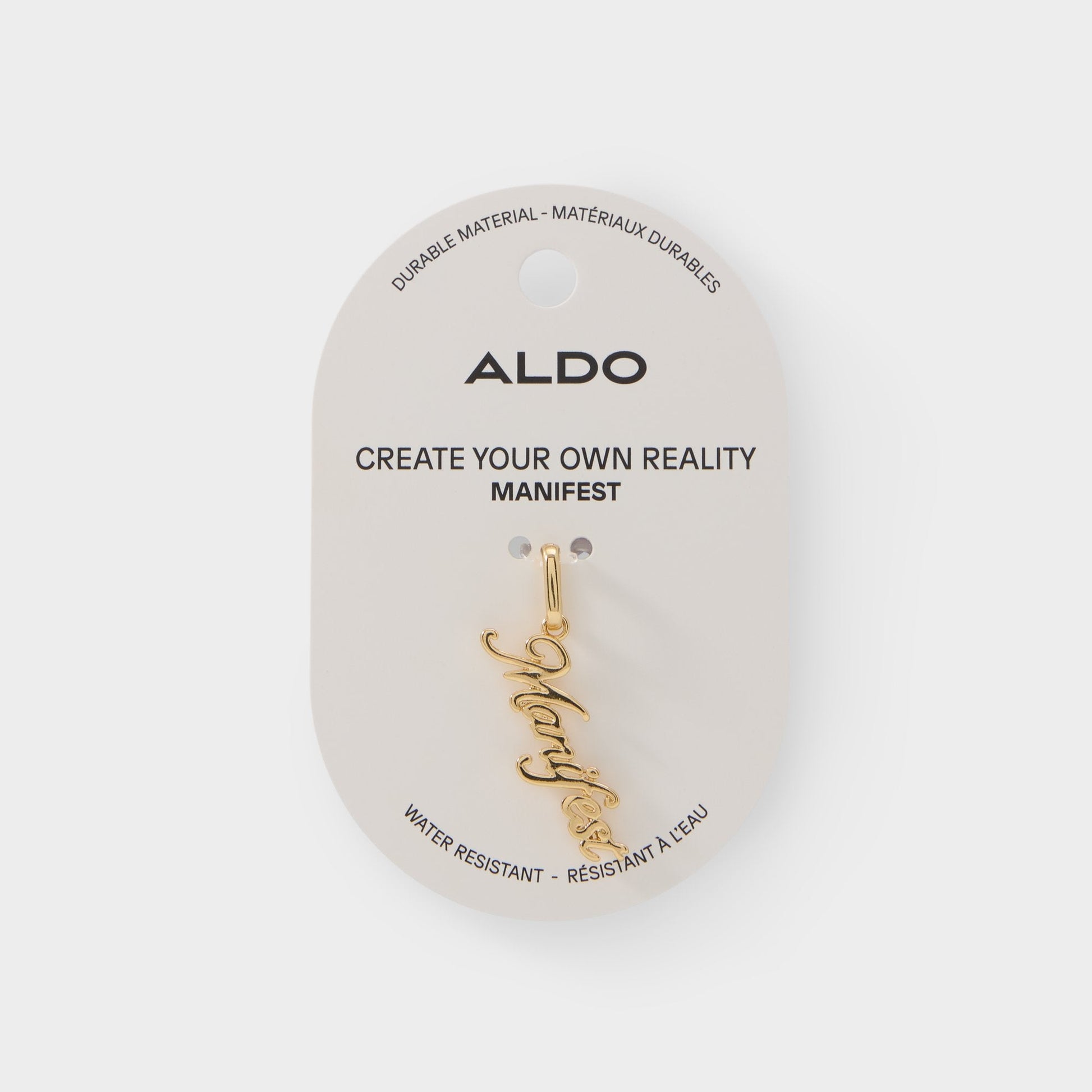 Manifesto in Gold - Jewelry charm - Gold