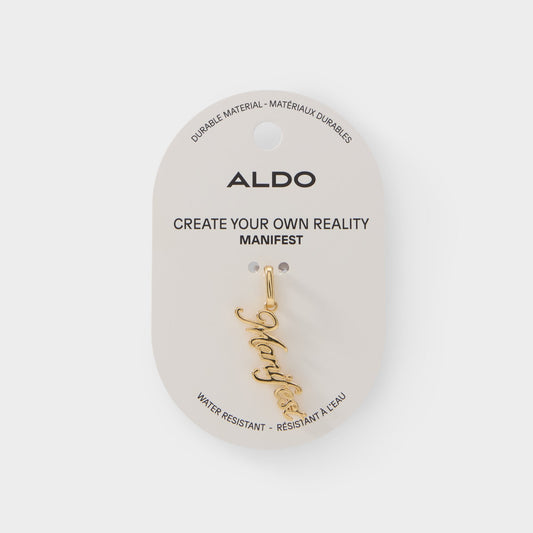 Manifesto in Gold - Jewelry charm - Gold