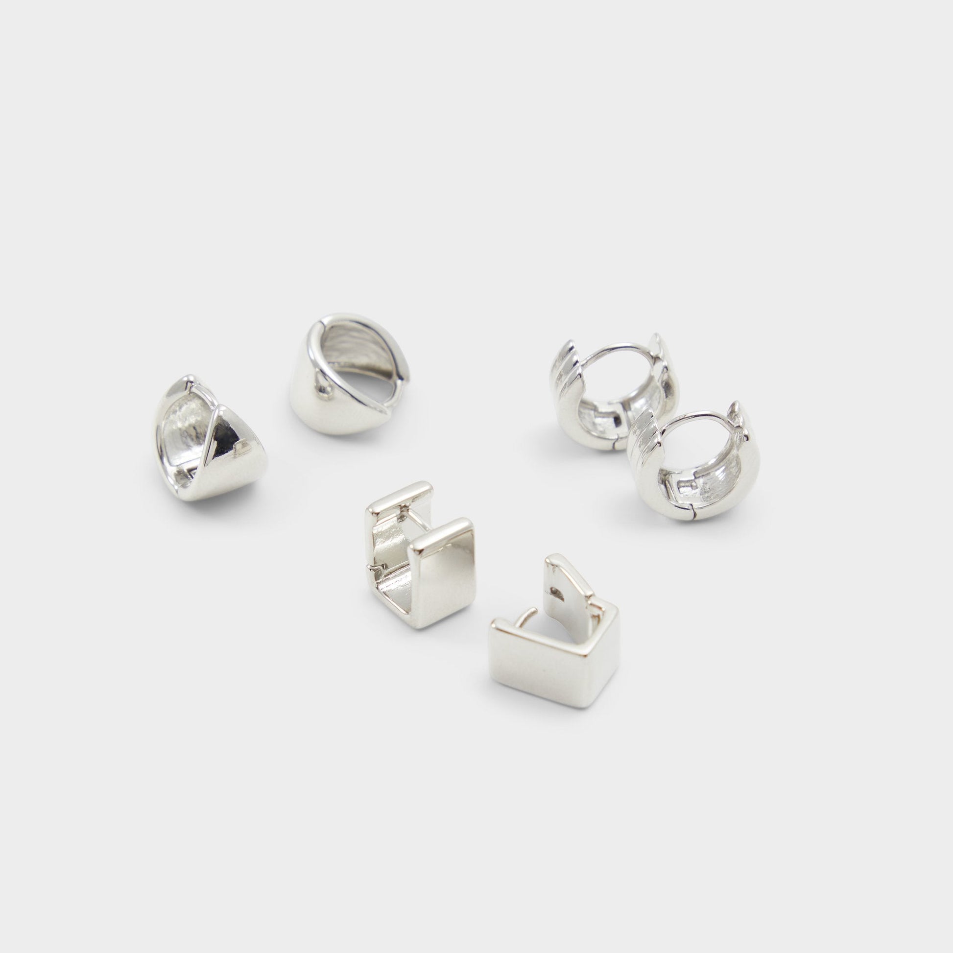 Adenariel in Silver - Huggie hoop earrings - Silver