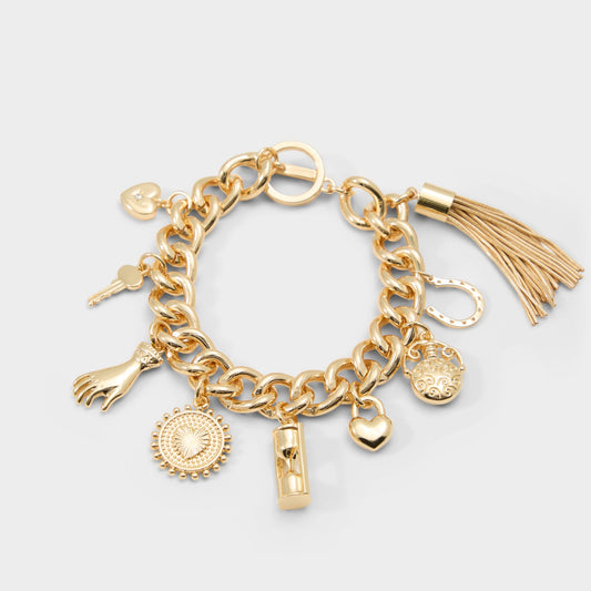 Charmara in Gold - Charm bracelet - Gold