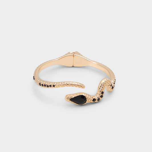 Snakesa in Black Gold Multi - Cuff bracelet - Black/gold multi