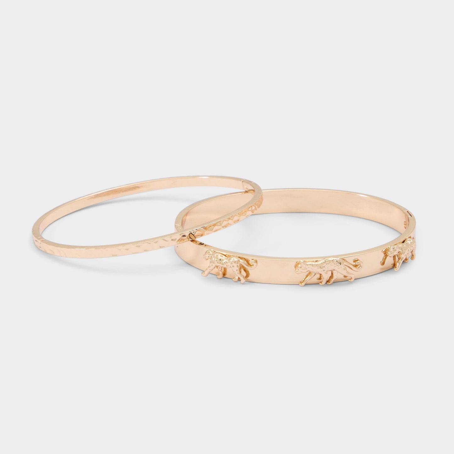 Cheetahluxe in Gold - Bangle bracelet - Gold