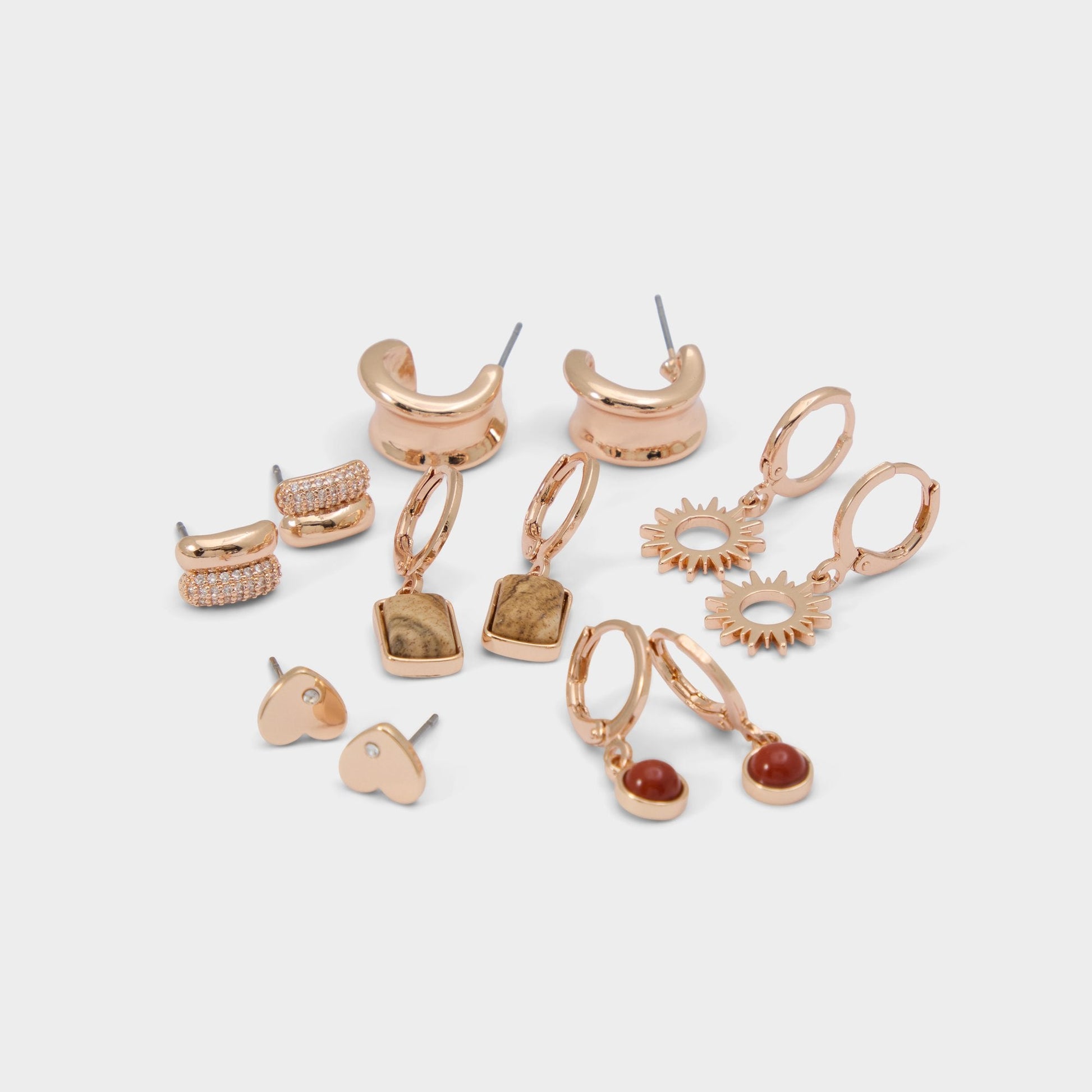 Everlly Other Brown Women's Earrings - Earring set - Other brown