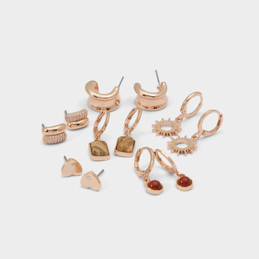 Everlly Other Brown Women's Earrings - Earring set - Other brown