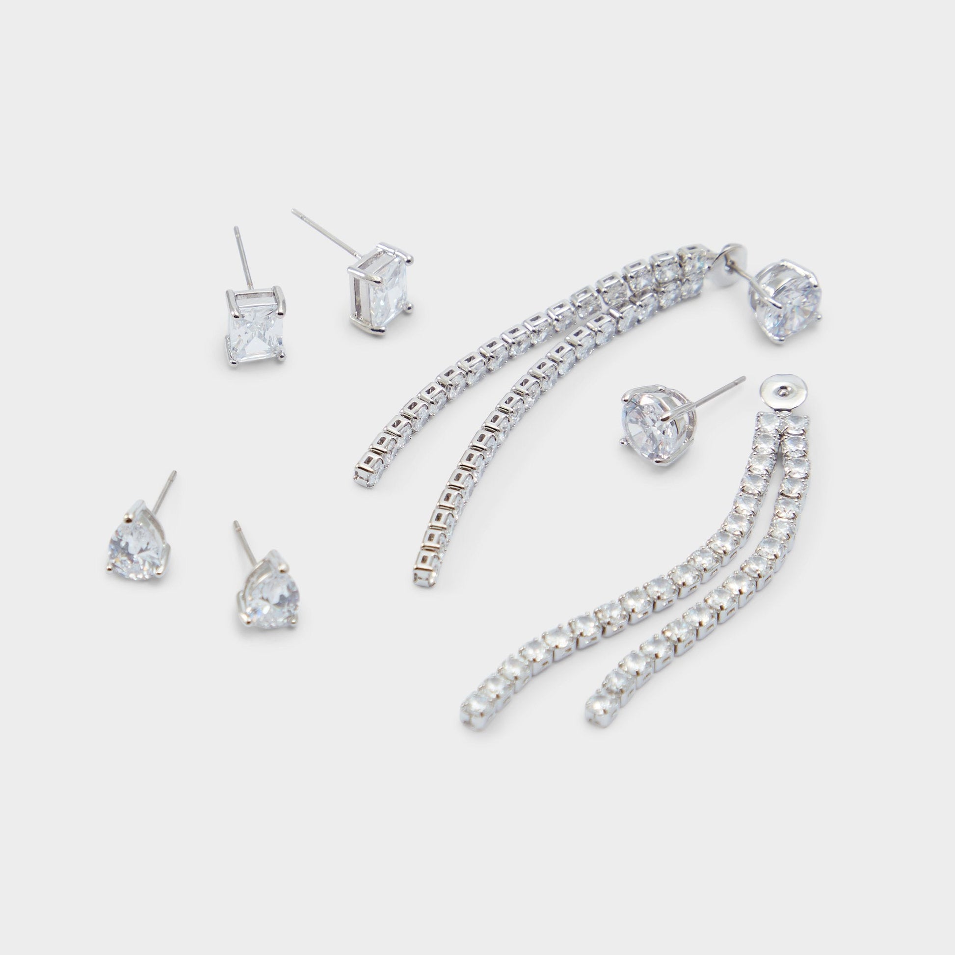 Javenalia Silver/Clear Multi Women's Earrings - Earrings - Silver/Clear Multi