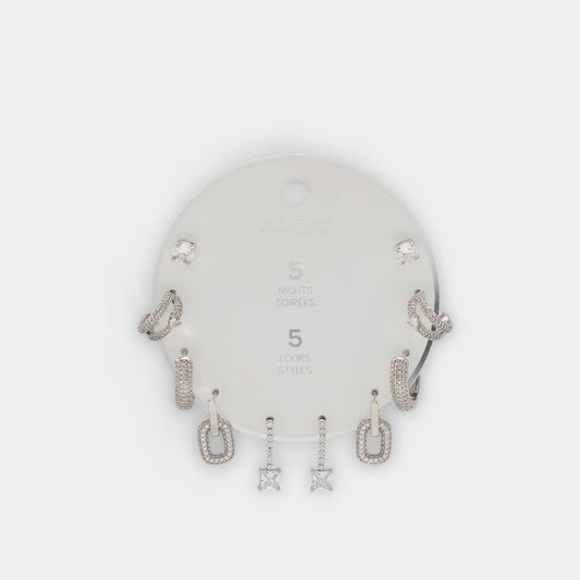 Fivelookss Silver/Clear Multi Women's Earrings - Earring set - Silver/clear multi