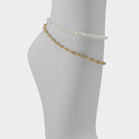Courtsiide Gold Women's Aldo Sport Club - Anklet - Gold