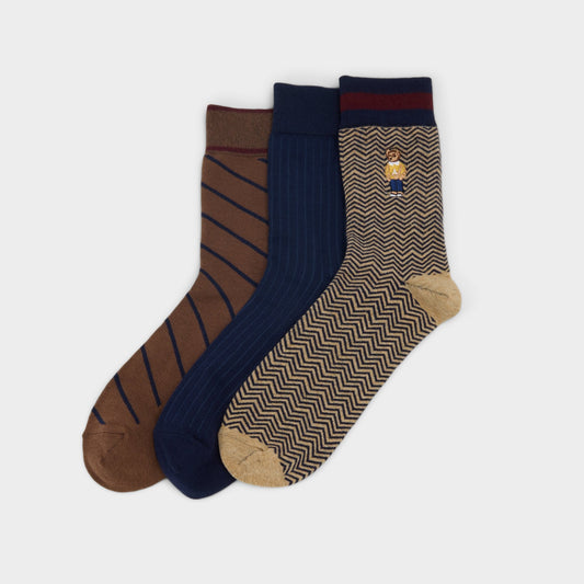 Teddybear in Other Beige - Socks - Other beige