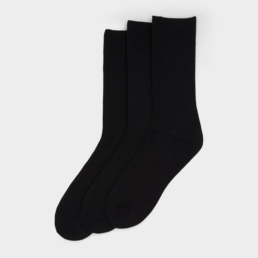 Wanaro Black Men's Socks - Crew socks - Black