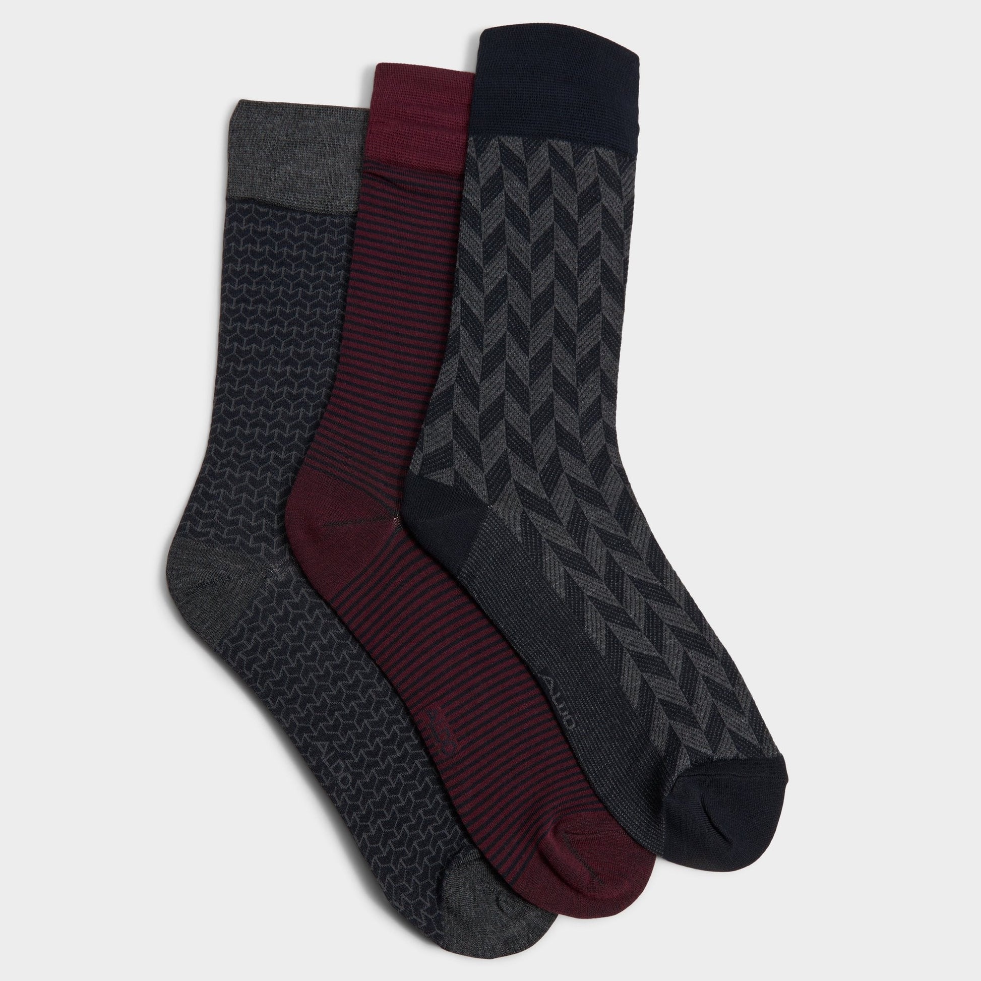 Samuell Dark Grey Men's Socks - Socks - Dark Grey