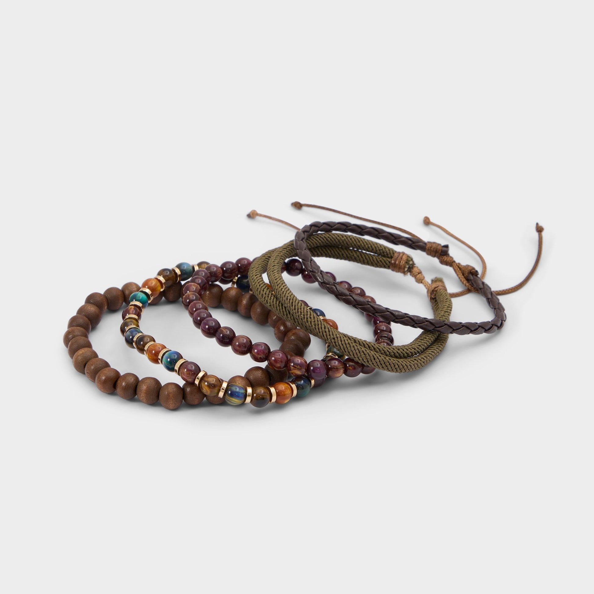 Loggann in Dark Brown - Bracelet set - Dark brown