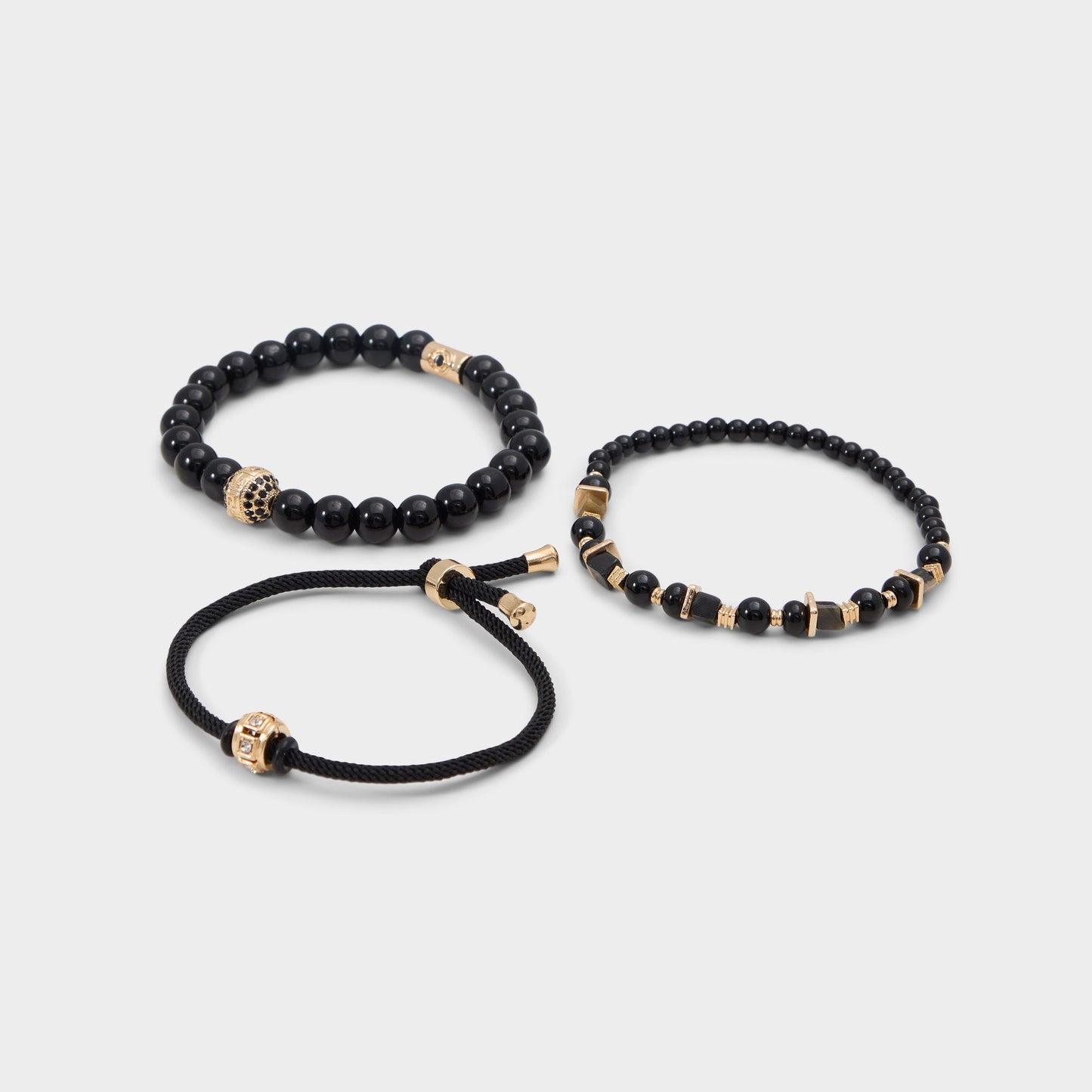 Justin in Black Gold Multi - Bracelet - Black/gold multi