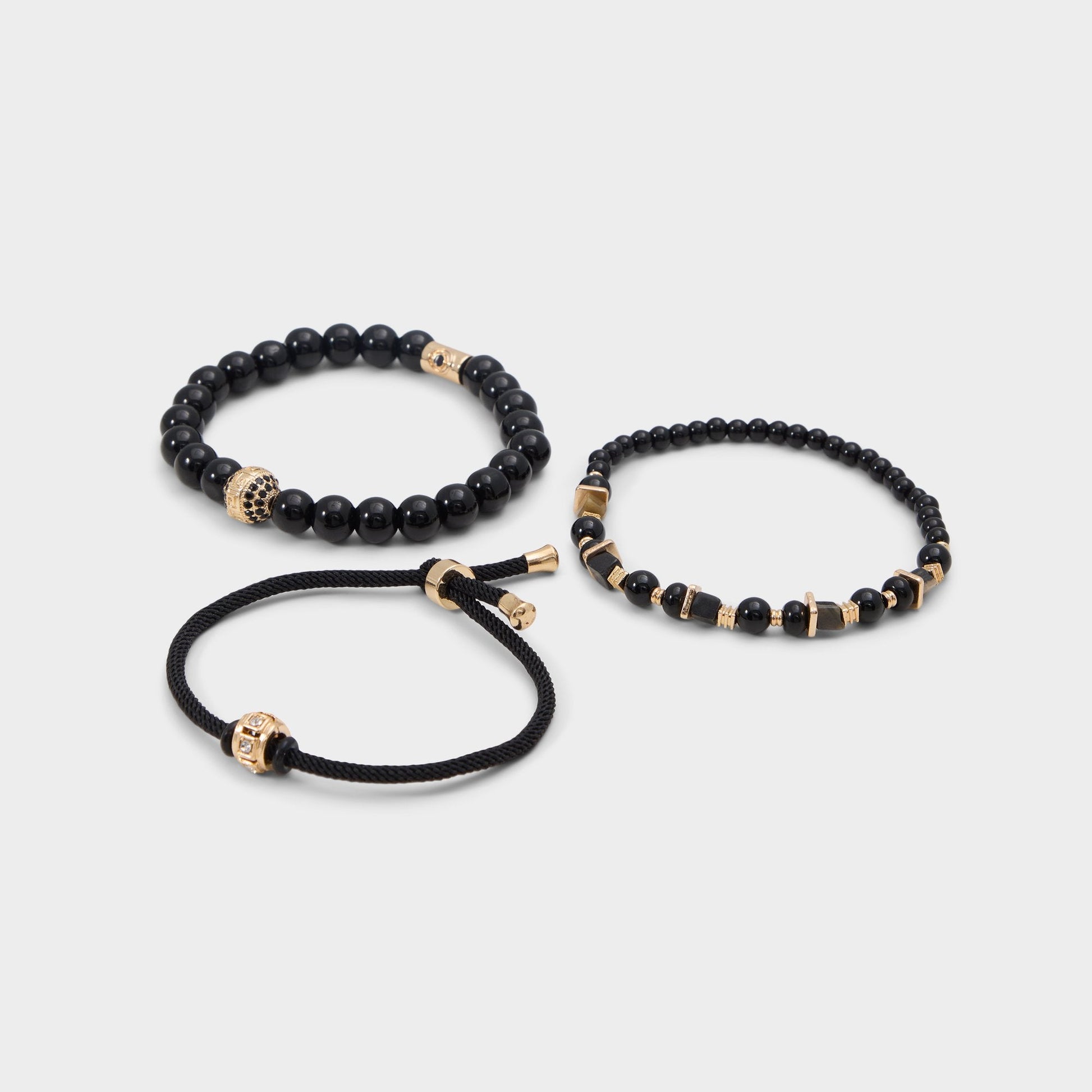 Justin in Black Gold Multi - Bracelet - Black/gold multi