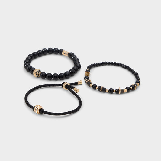 Justin in Black Gold Multi - Bracelet - Black/gold multi