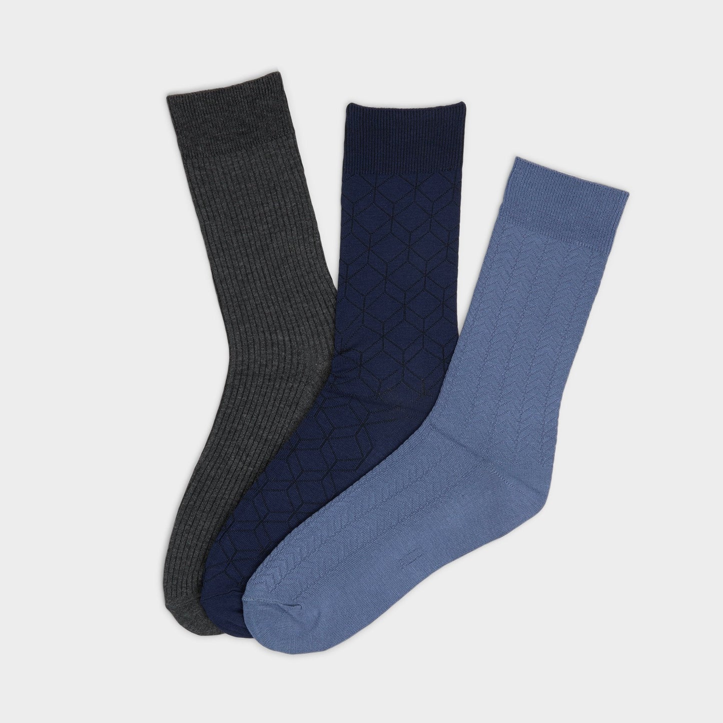 Wanaro Medium Blue Men's Socks - Crew socks - Medium Blue