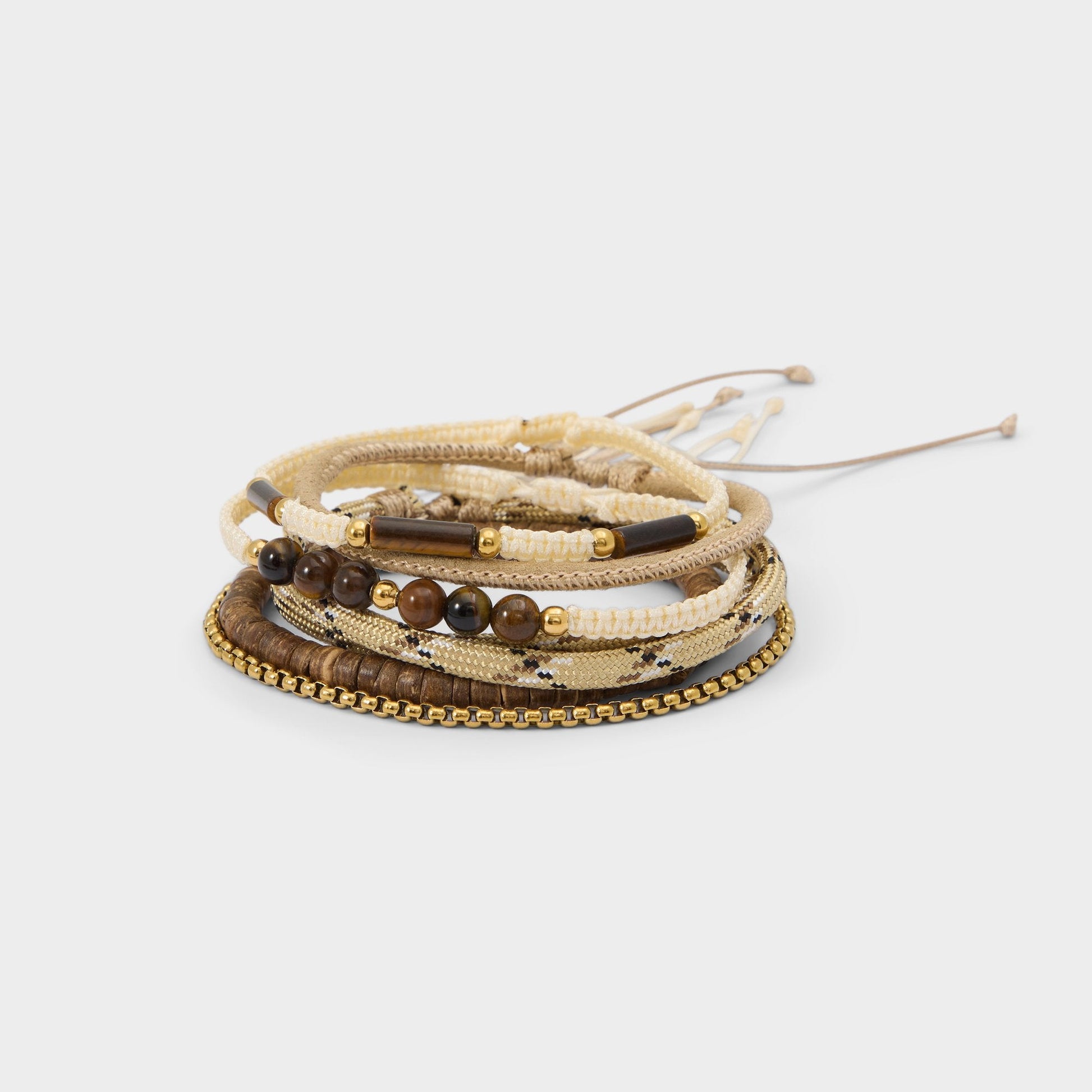 Jacckson in Other Brown - Bracelet set - Other brown