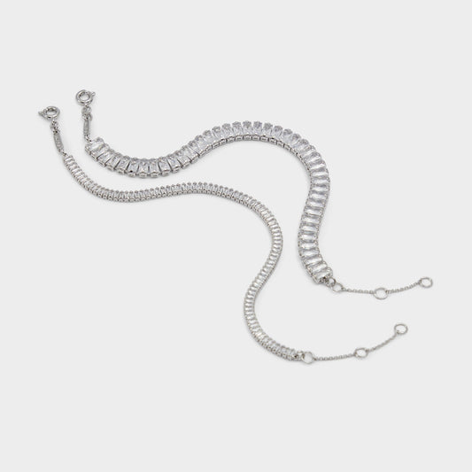 Lagodi Silver/Clear Multi Women's Cubic Zirconia - Bracelet - Silver/Clear Multi