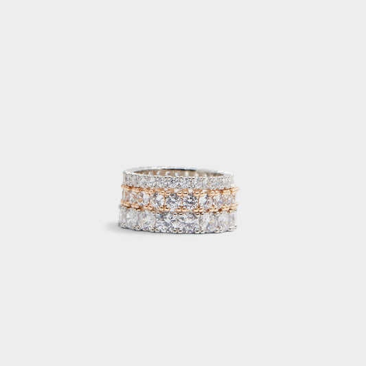 Uniawen Metallic Multi Women's Rings - Stackable rings - Metallic Multi